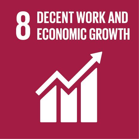 Promote inclusive and sustainable economic growth, full and productive employment and decent work for all This goal promotes sustained economic growth, higher levels of productivity and technological innovation. Encouraging entrepreneurship and job creation are key to this, as are effective measures to eradicate forced labor, slavery and human trafficking. With these targets in mind, the goal is to achieve full and productive employment and decent work for all women and men.  Goal 8 Research and initatives 